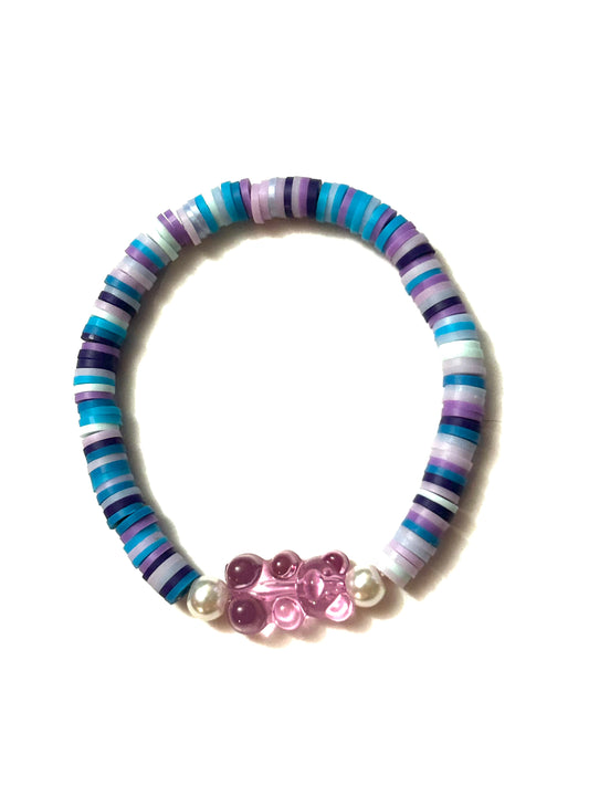 Gummy Summer Bracelet- Purple