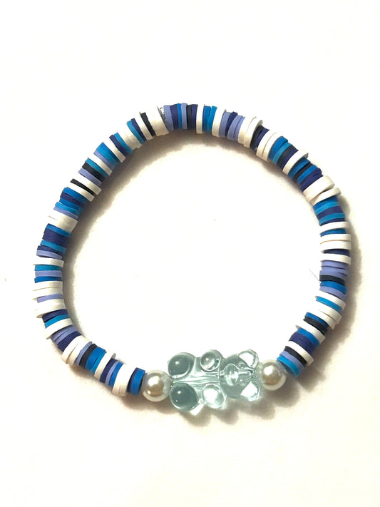 Gummy Summer Bracelet- Blue