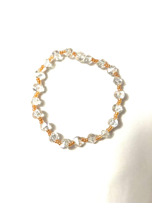 Aurora Borealis Crystal Glass Bracelet