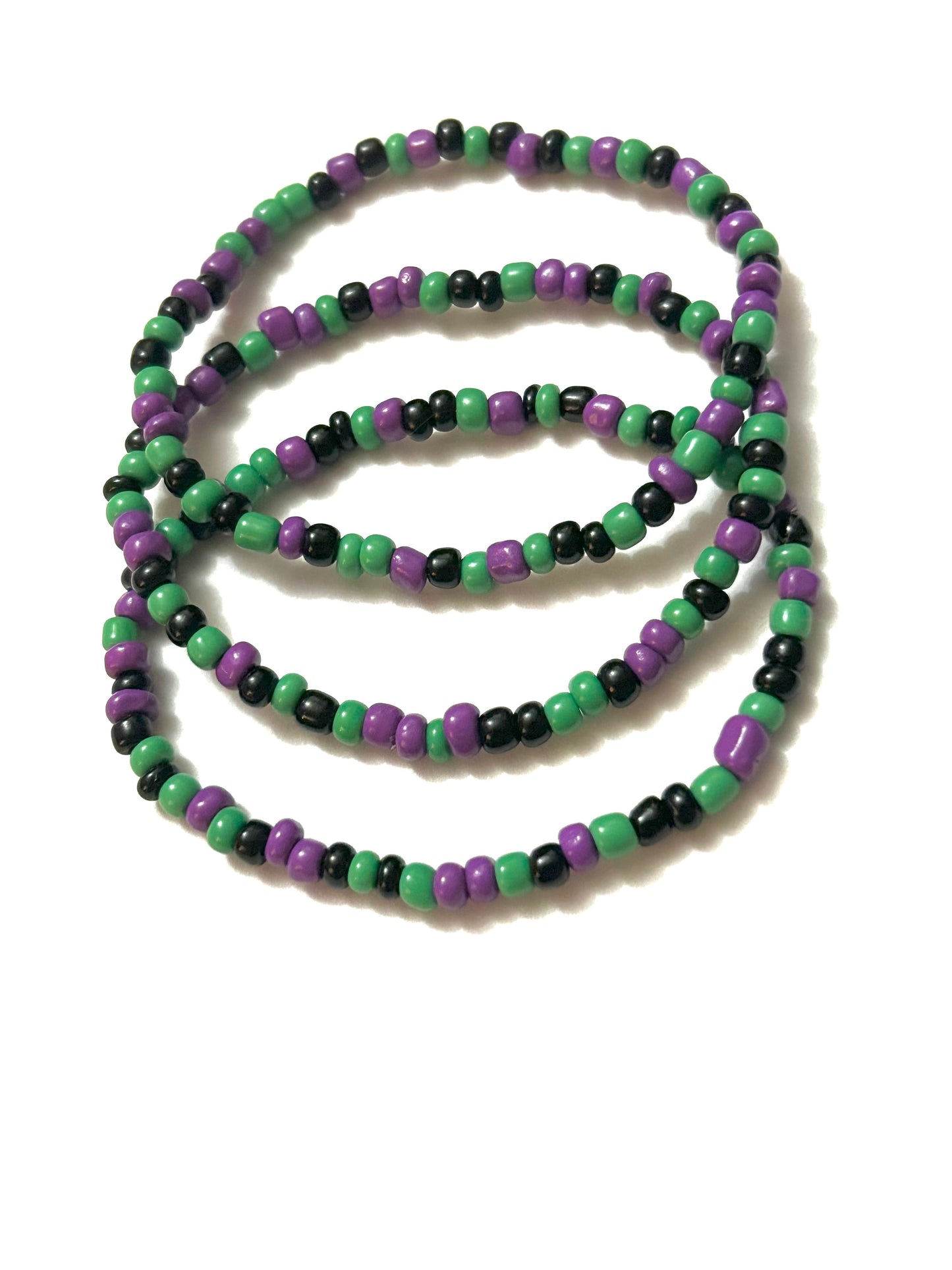 Seed bead bracelet set- Witch’s Brew