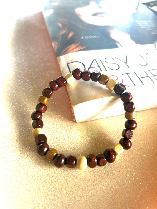 Bohemian Bauble- Wooden Bracelet