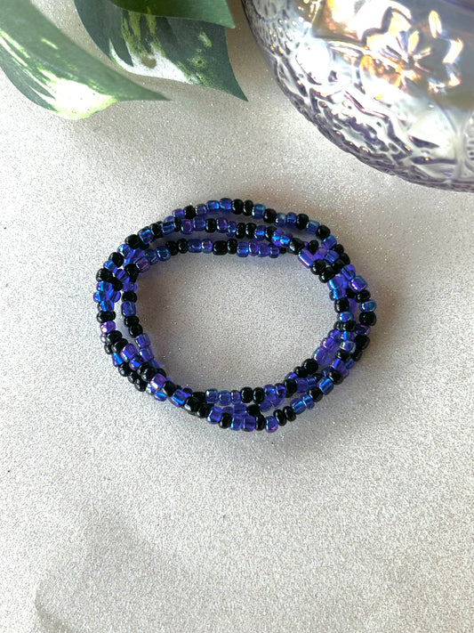 Seed bead bracelet set- Autumn Nights