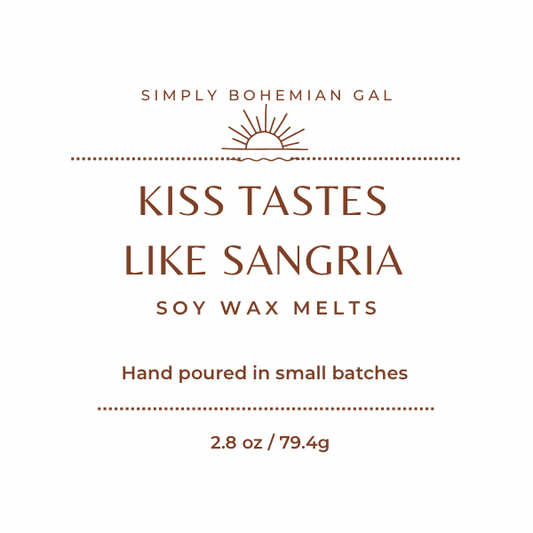 Kiss Tastes Like Sangria wax melts